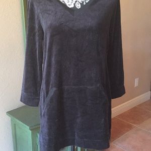 Velour tunic
